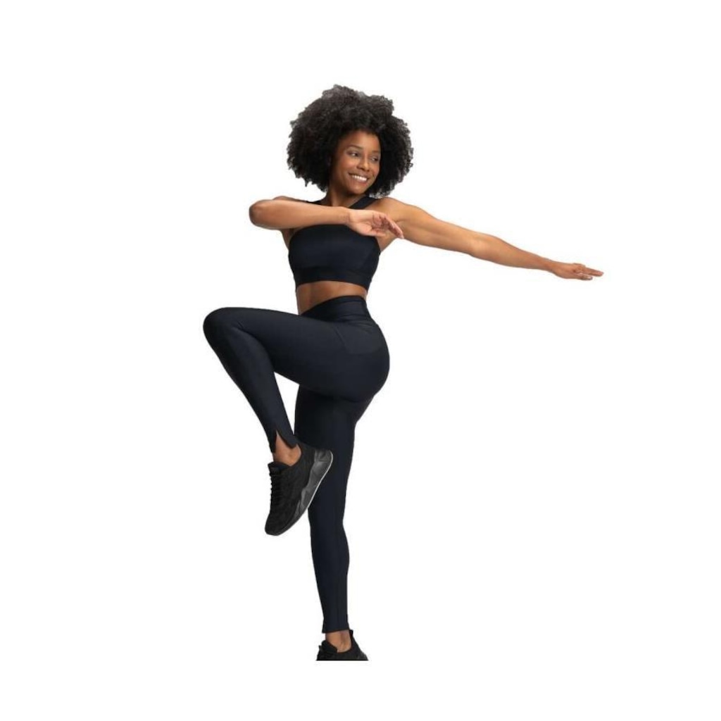 Calça Legging Live! Pocket Rib Block - Feminina - Foto 1