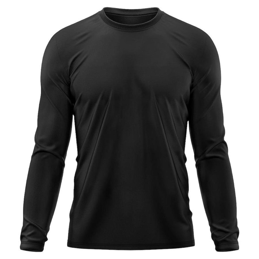 Camiseta Manga Longa Adriben Dry Fit Proteção Solar UV 50/ Treino Academia - Masculina