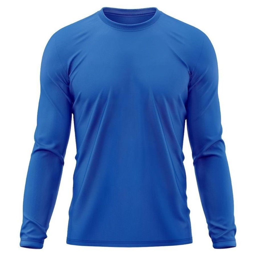 Camiseta Manga Longa Adriben Dry Fit Proteção Solar UV 50/ Treino Academia - Masculina