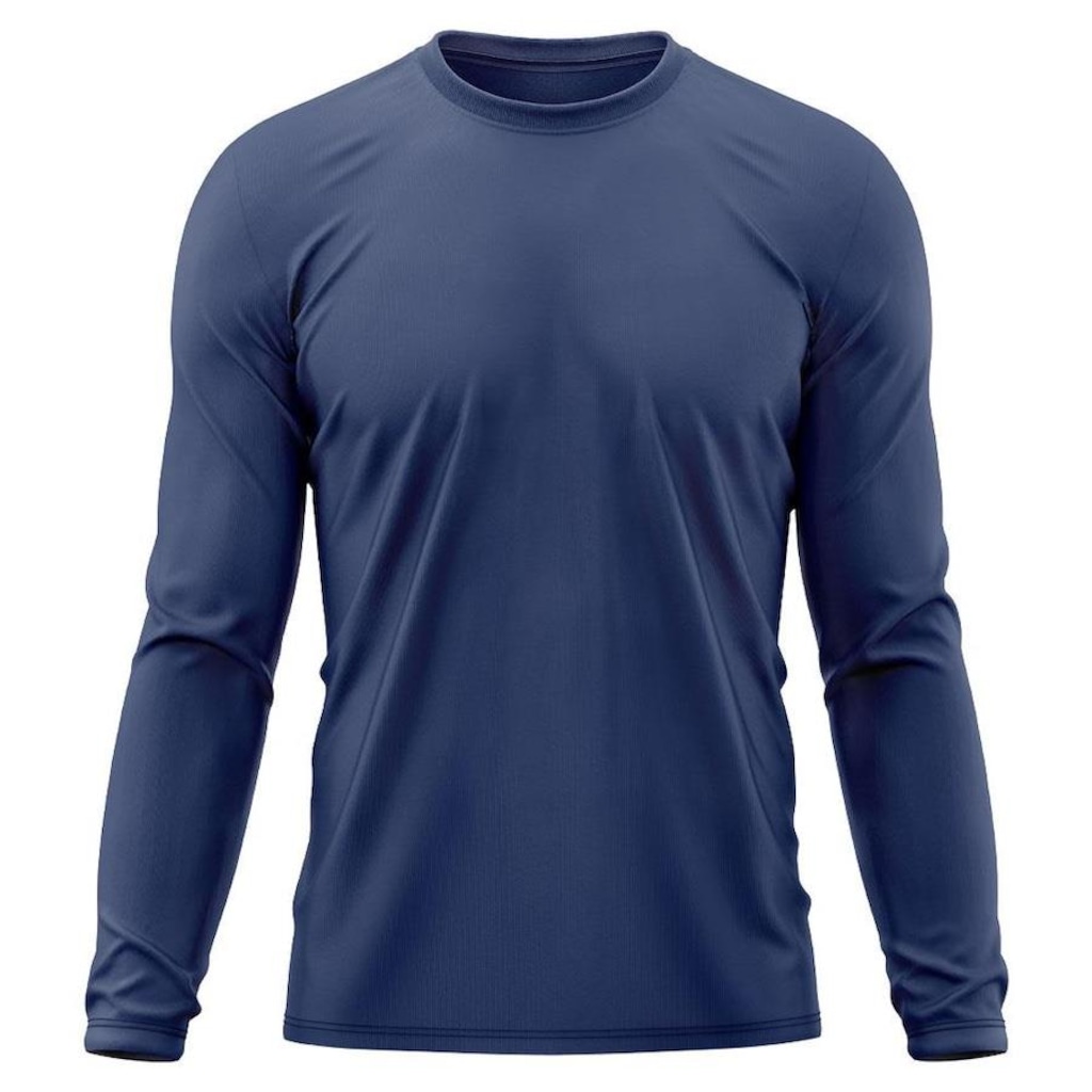 Camiseta Manga Longa Adriben Dry Fit Proteção Solar UV 50/ Treino Academia - Masculina