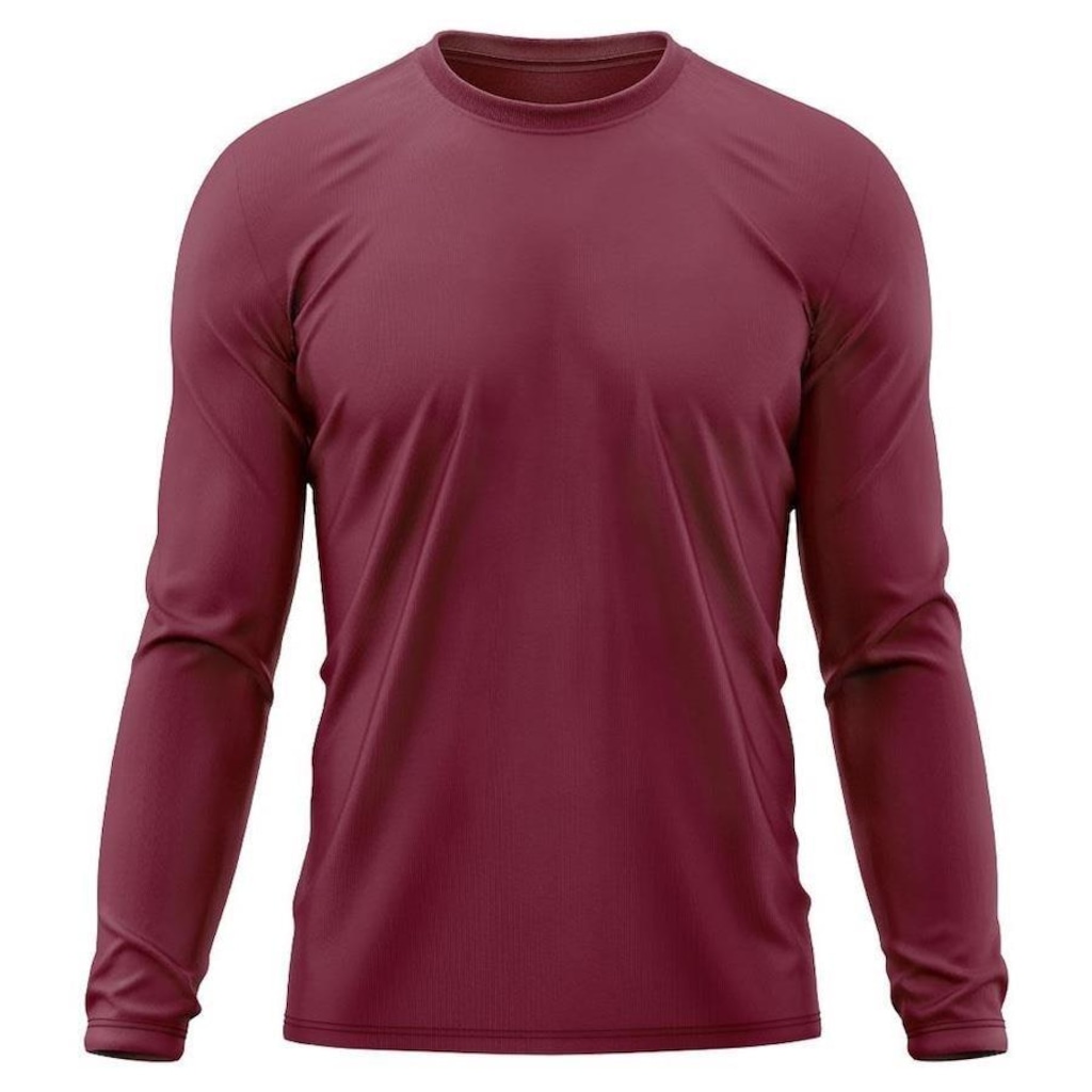 Camiseta Manga Longa Adriben Dry Fit Proteção Solar UV 50/ Treino Academia - Masculina