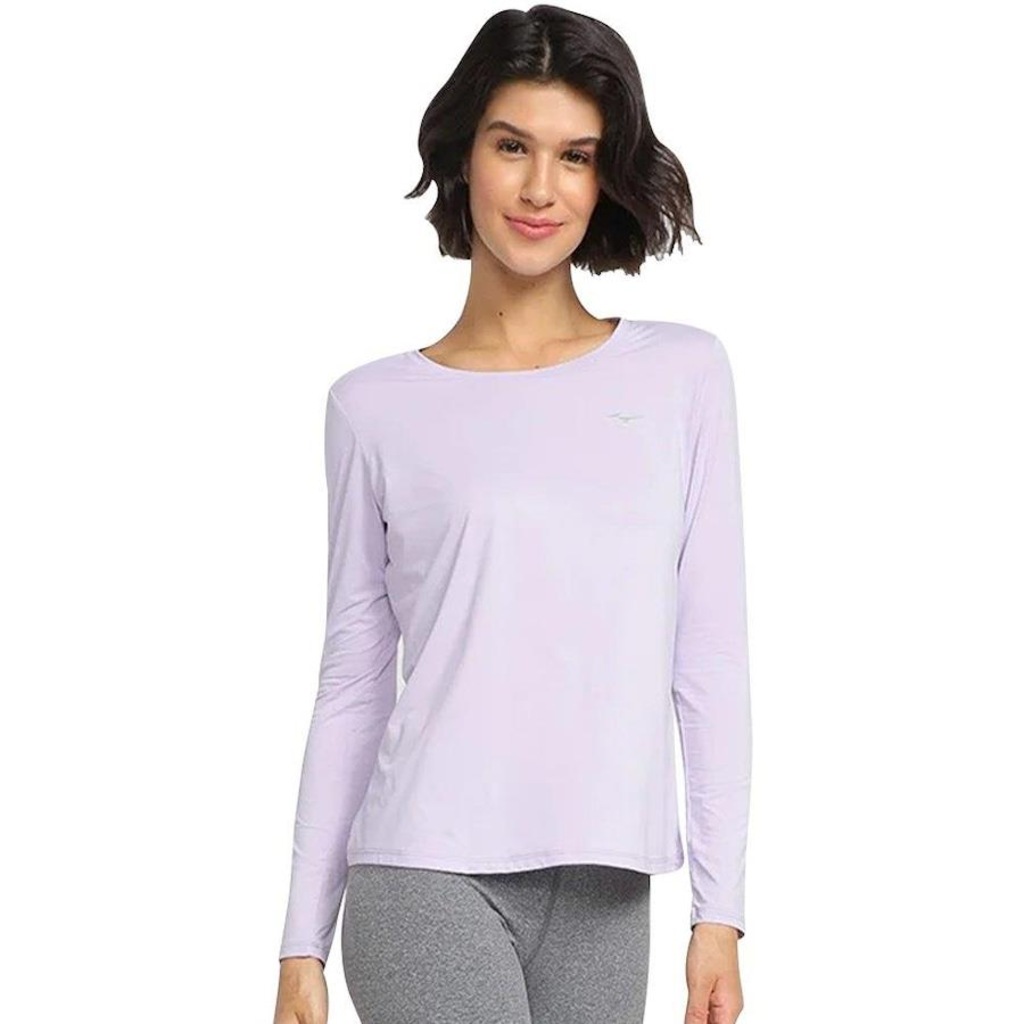 Camiseta Mizuno Manga Longa com Proteção UV - Feminina