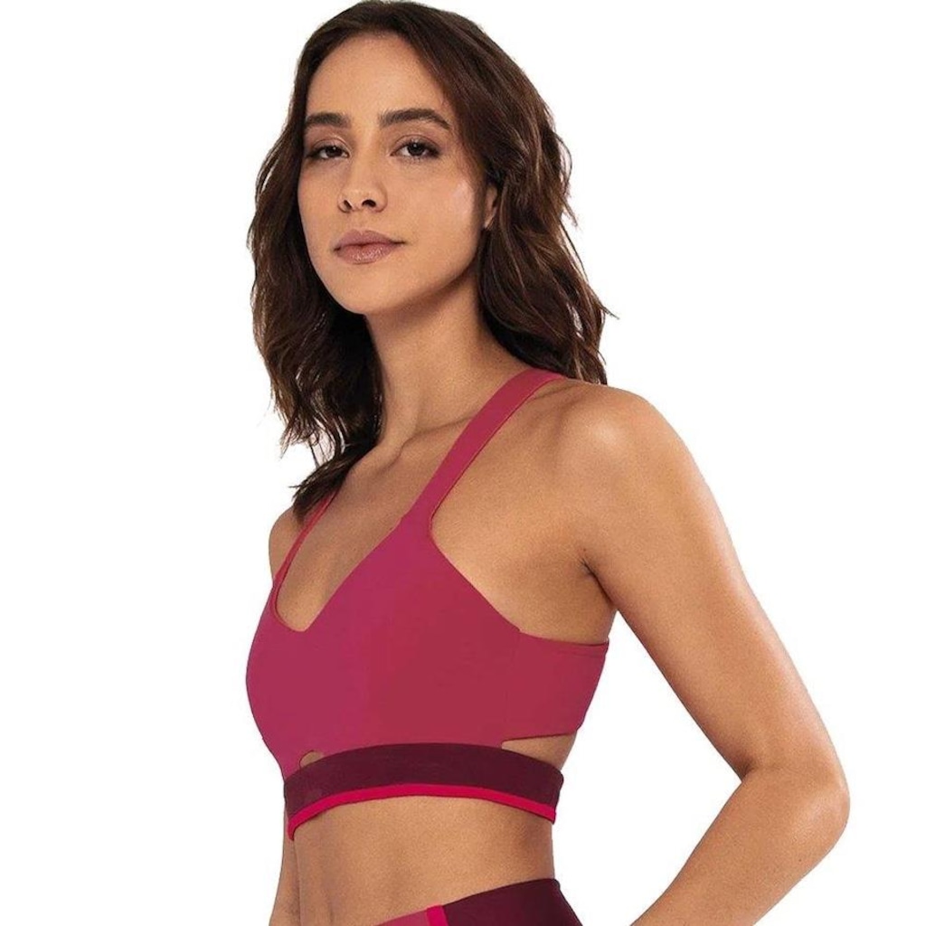 Imagem 3 do produto Top Fitness com Bojo Alto Giro Doble Side - Feminino