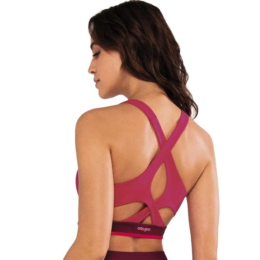 Imagem 4 do produto Top Fitness com Bojo Alto Giro Doble Side - Feminino