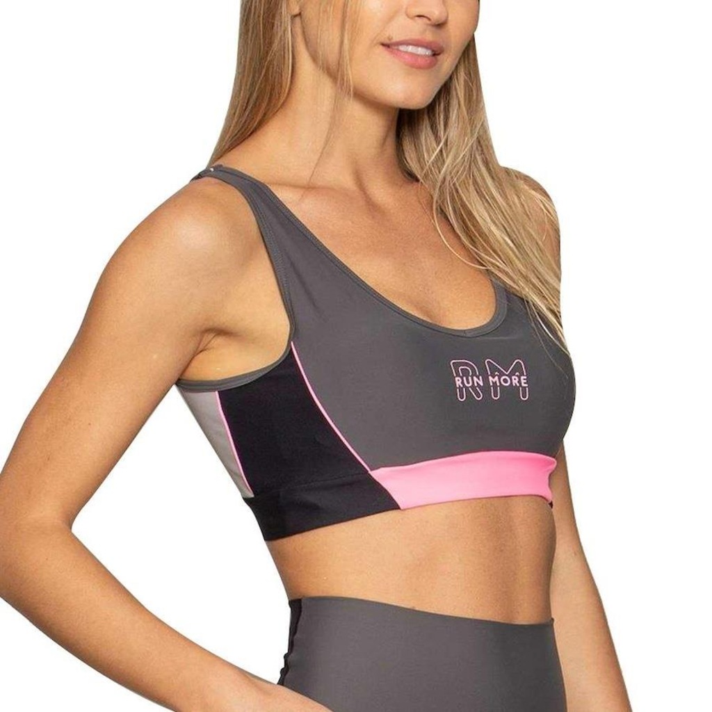 Imagem 3 do produto Top Fitness com Bojo Run More Neon Lights - Feminino