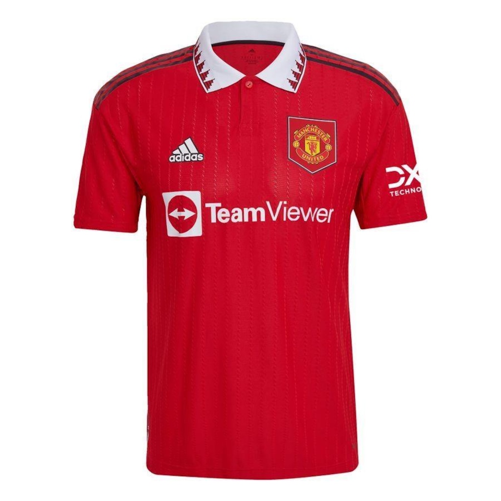 Camisa 1 do Manchester United 22/23 adidas - Masculina - Foto 1