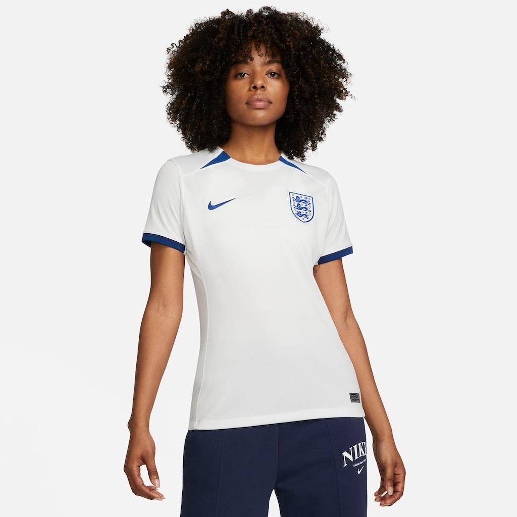 Camiseta Inglaterra I 2023/24 Nike Torcedora Pro - Feminina - Foto 1