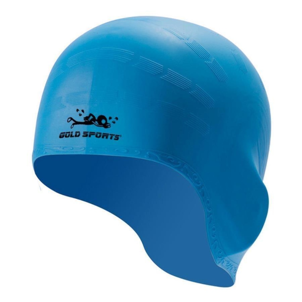 Touca de Natação Gold Sports Ergononico Ultra Confort com Cobertura das Orelhas - Adulto