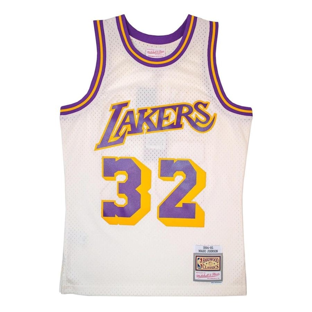 Camiseta Regata Mitchell & Ness NBA Los Angeles Lakers Magic Johnson - Masculina - Foto 1
