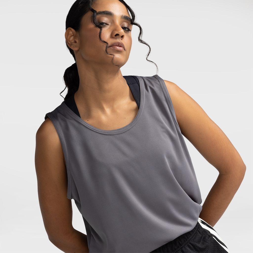 Imagem 4 do produto Camiseta Regata Whats Wear Dry Fit Lisa Básica Proteção Solar UV - Feminina