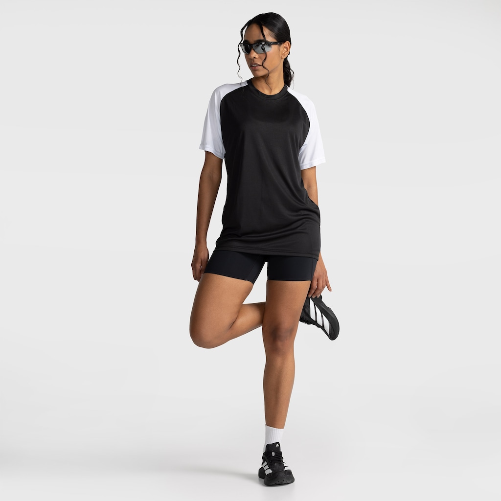 Imagem 4 do produto Camiseta de Treino Whats Wear Raglan Dry Fit Proteção Solar Uv - Feminina