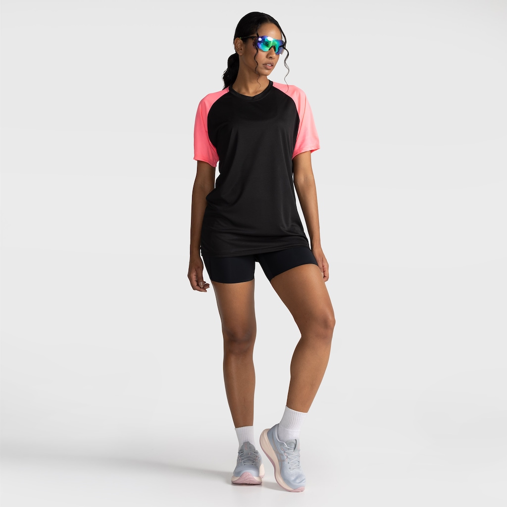 Imagem 4 do produto Camiseta de Treino Whats Wear Raglan Dry Fit Proteção Solar Uv - Feminina