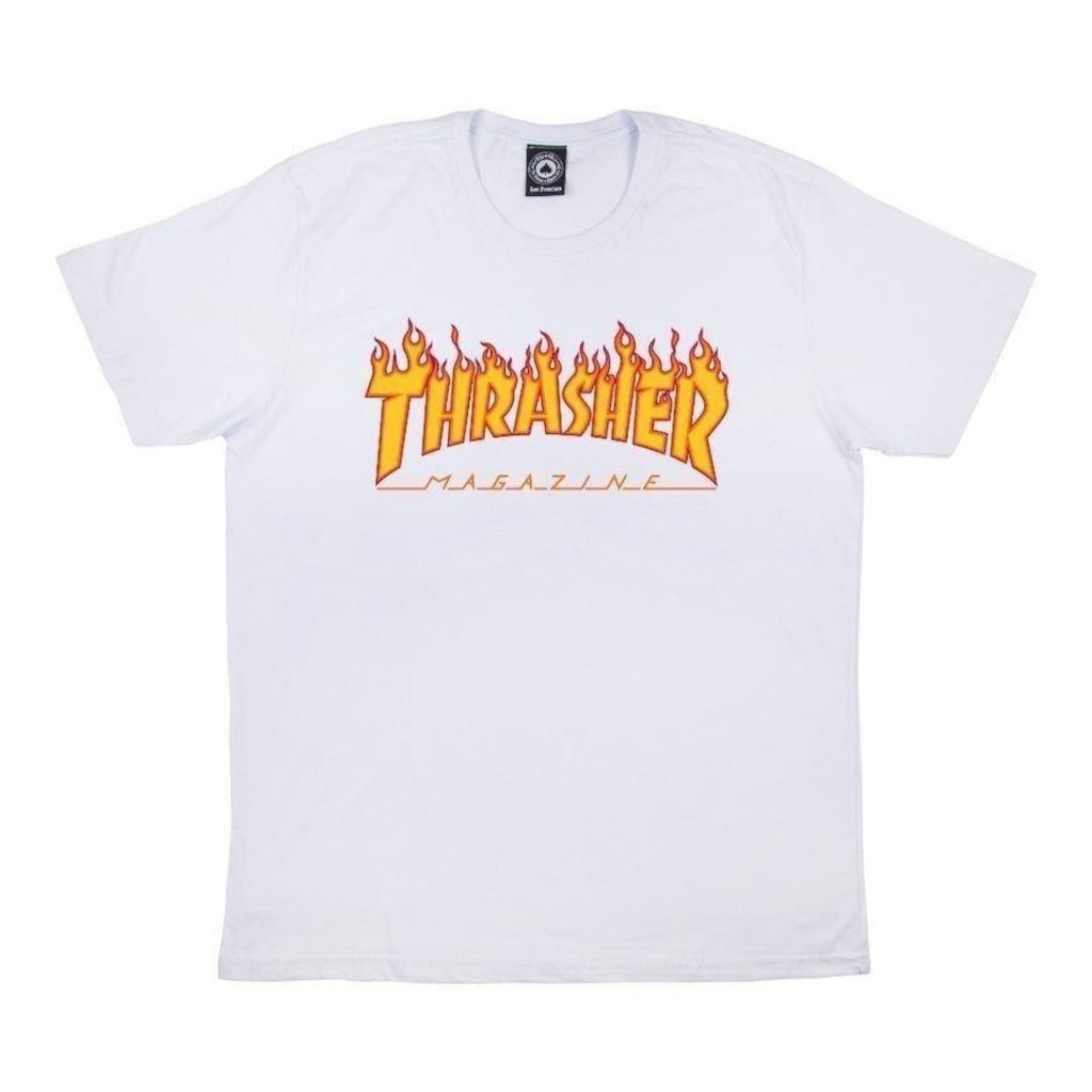 Camiseta Thrasher Flame Logo - Masculina