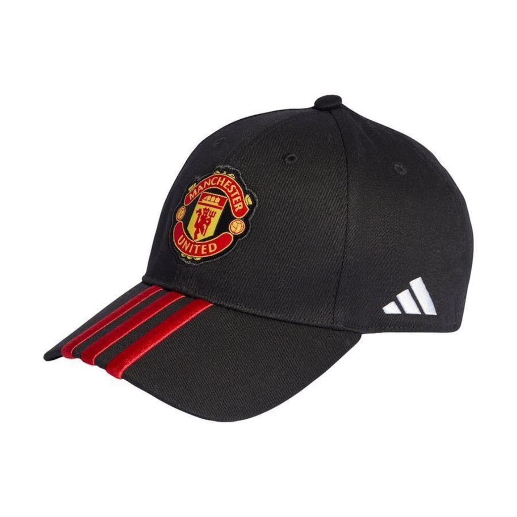 Boné Aba Curva do Manchester United adidas - Strapback - Adulto - Foto 1