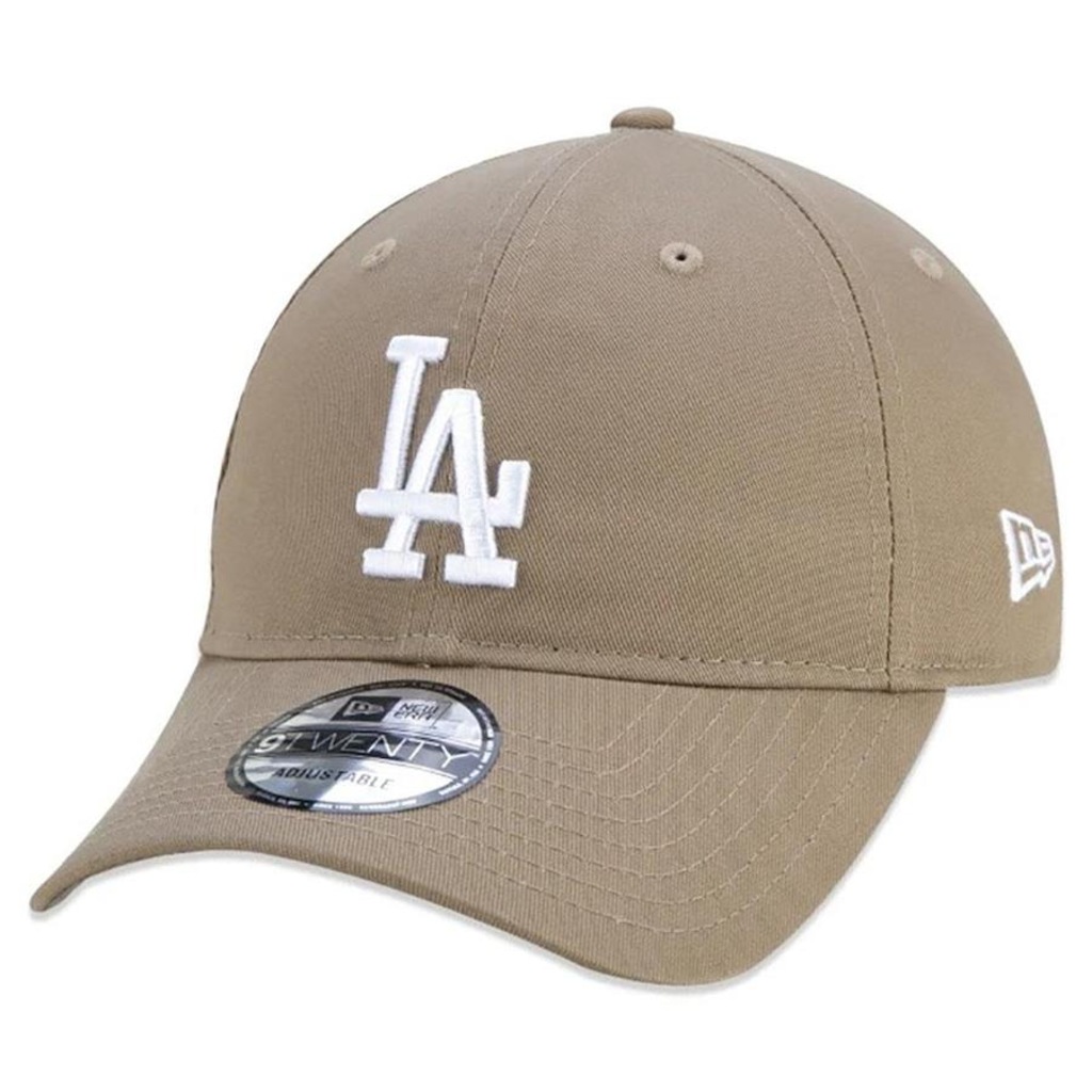 Boné New Era 9TWENTY Los Angeles Dodgers Aba Curva Bege