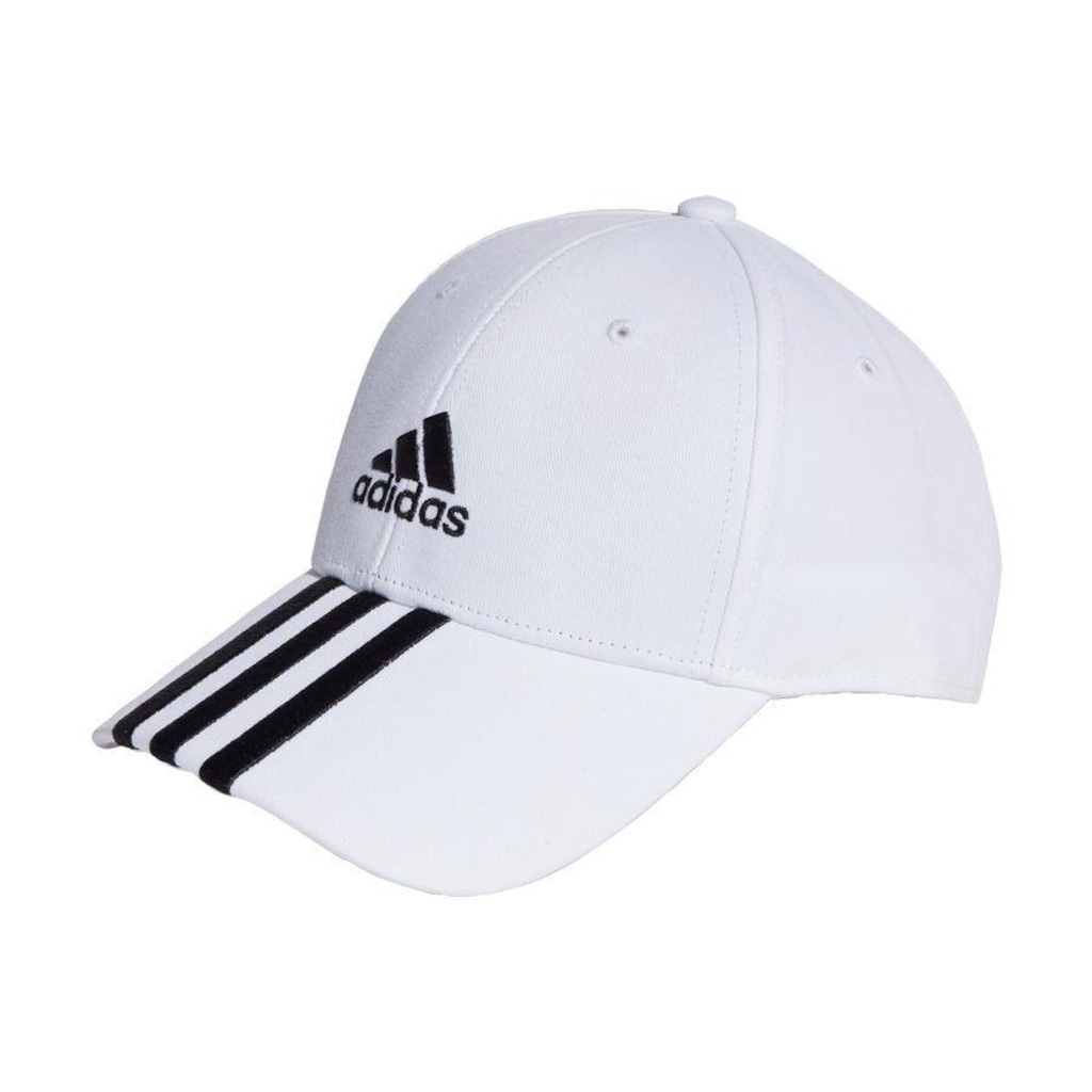 Boné Aba Curva adidas Baseball Sarja Algodão 3-Stripes - Strapback - Adulto