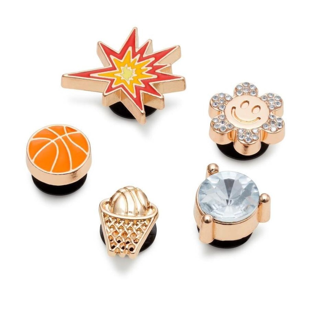 Kit Jibbitz Crocs Basketball - 5 Unidades - Foto 1