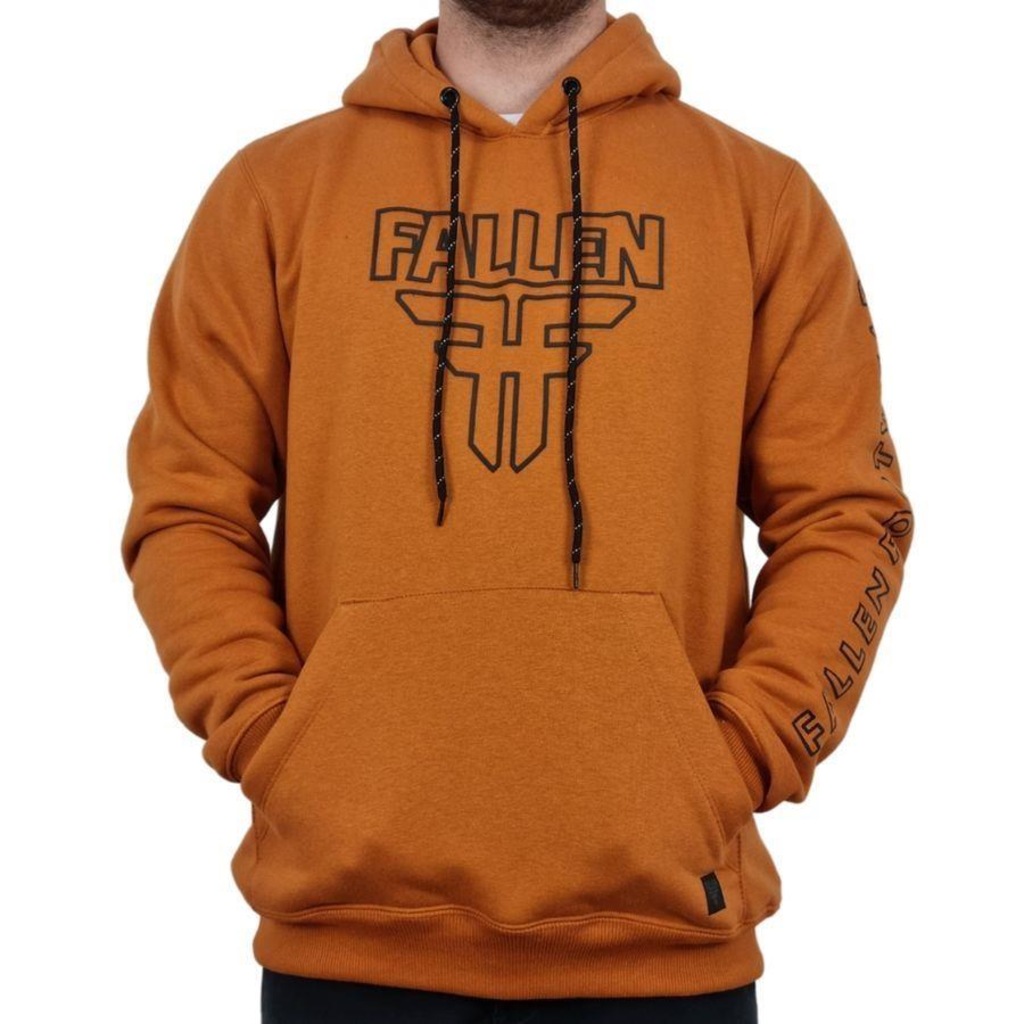 Blusão de Moletom com Capuz Fallen Silk Logo - Masculino