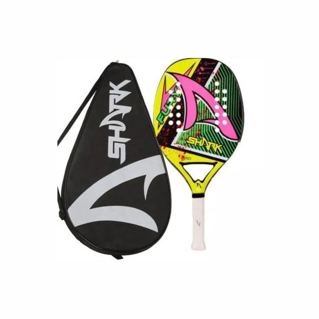Raquete de Beach Tennis Shark Modelo Fury - Foto 4