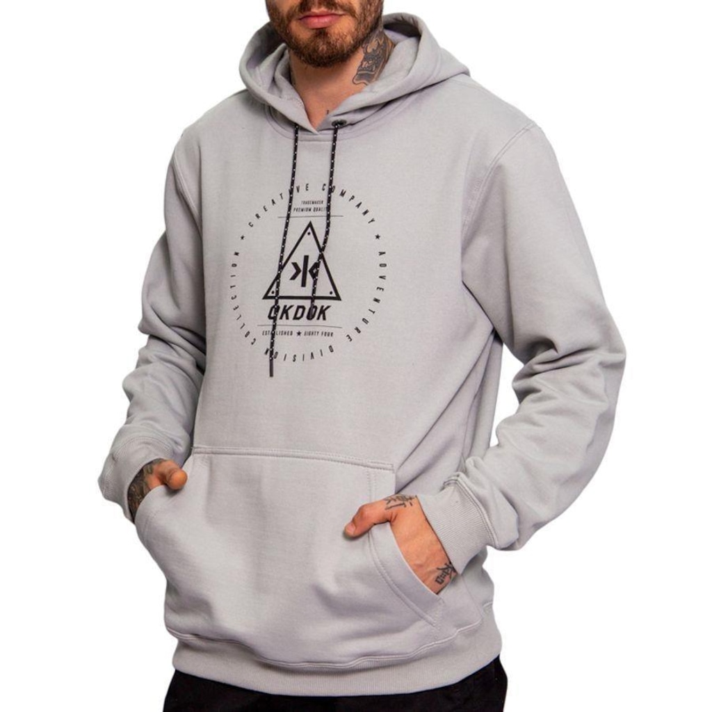 Blusão de Moletom Com Capuz Okdok Established - Masculino