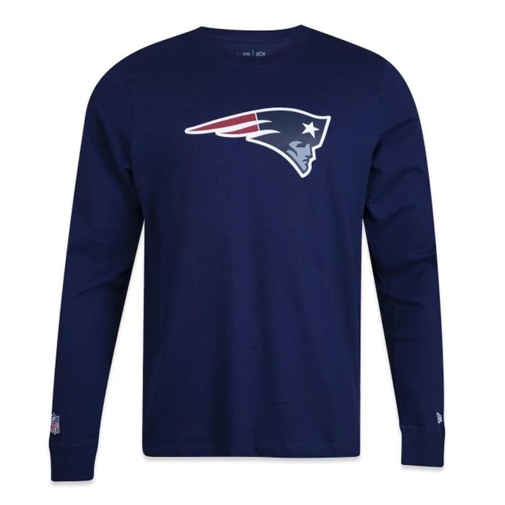 Camiseta New Era New England Patriots Core Manga Longa - Masculina - Foto 1