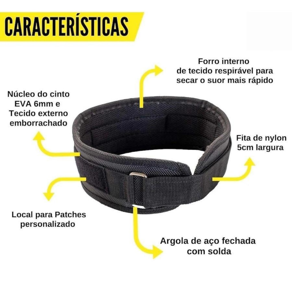 Imagem 4 do produto Cinturão para Agachamento Be Stronger Slim