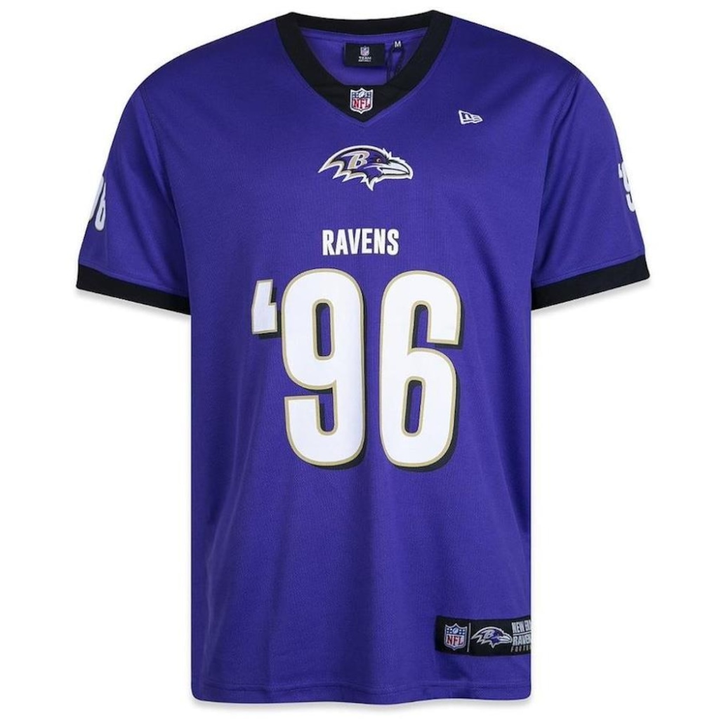 Camiseta Jersey New Era NFL Baltimore Ravens 96 - Masculina - Foto 1