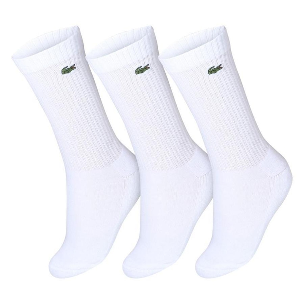 Kit Meias Lacoste Core Active Performance 39 ao 42 - 03 Pares - Unissex