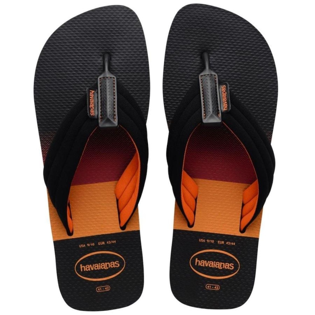 Chinelo Havaianas Urban Print Tiras Largas - Masculino - Foto 1
