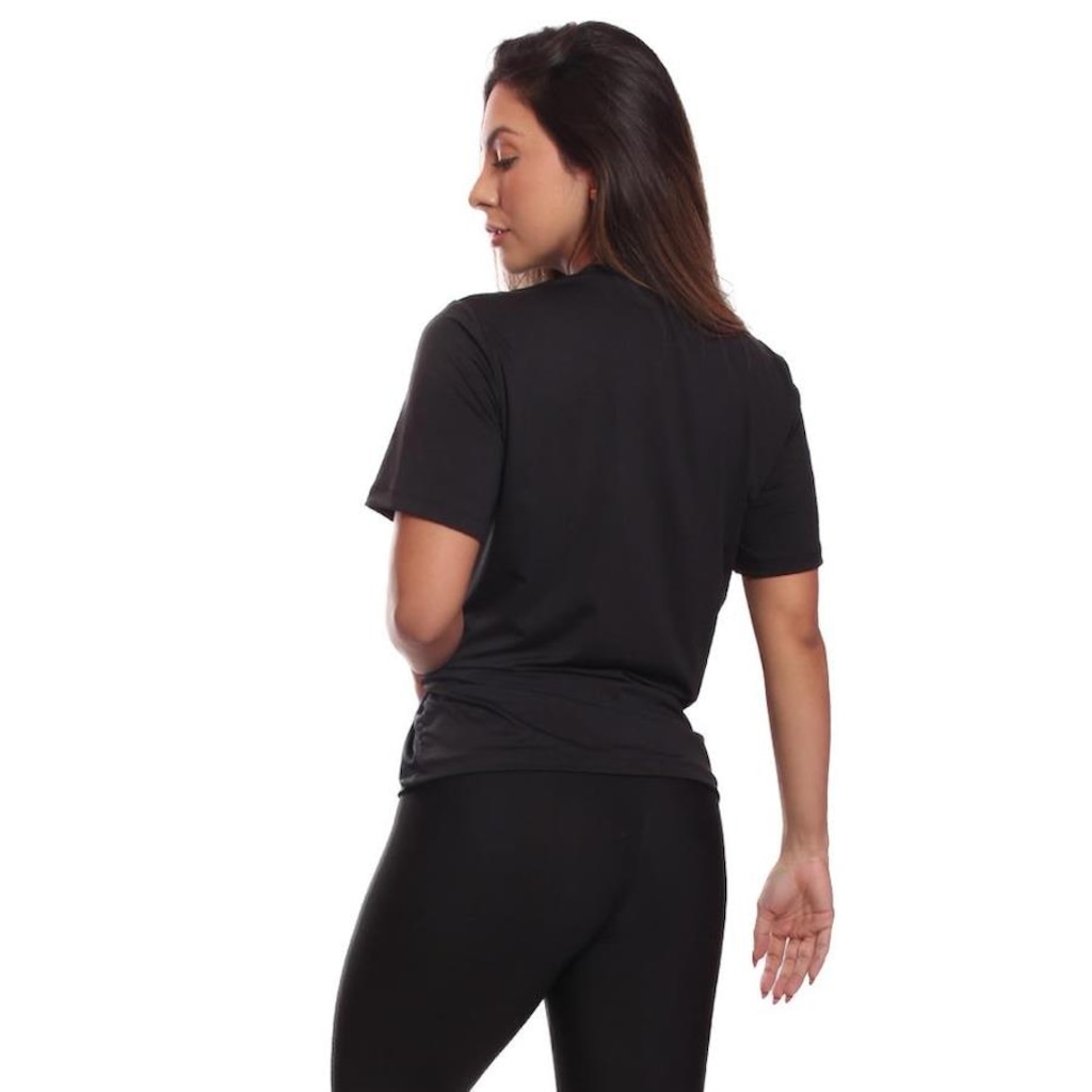 Imagem 3 do produto Kit de Camisas Térmica Adriben Dry Fit com Proteção Solar Academia - 3 Unidades - Feminina
