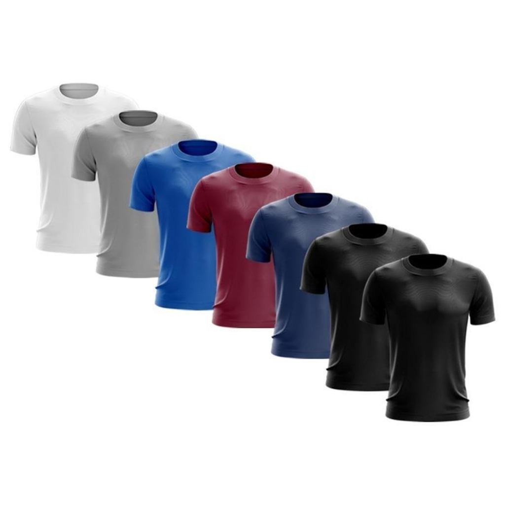 Imagem 3 do produto Kit de Camisas Térmica Adriben Dry Fit com Proteção Solar - 7 Unidades - Masculina
