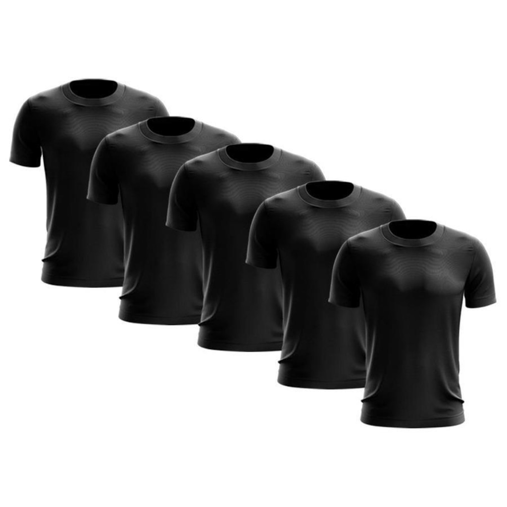 Imagem 4 do produto Kit de Camisas Térmica Adriben Dry Fit com Proteção Solar - 5 Unidades - Masculina