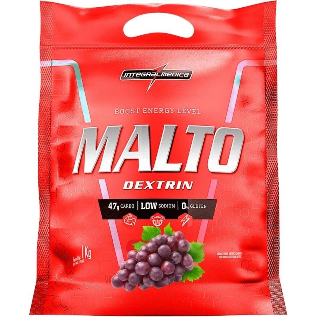 Maltodextrin Integralmédica - Sabor Uva - 1kg - Foto 1
