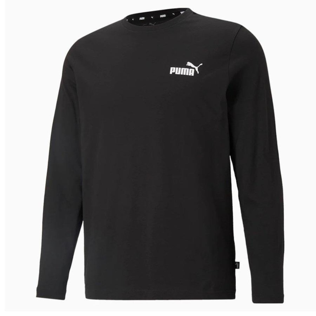 Camiseta Puma Manga Longa Essential Longsleeve Tee - Masculina