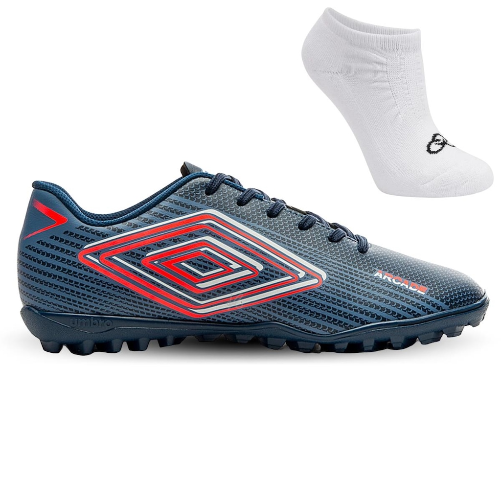 Chuteira Society Umbro Arcade + Meias - Adulto