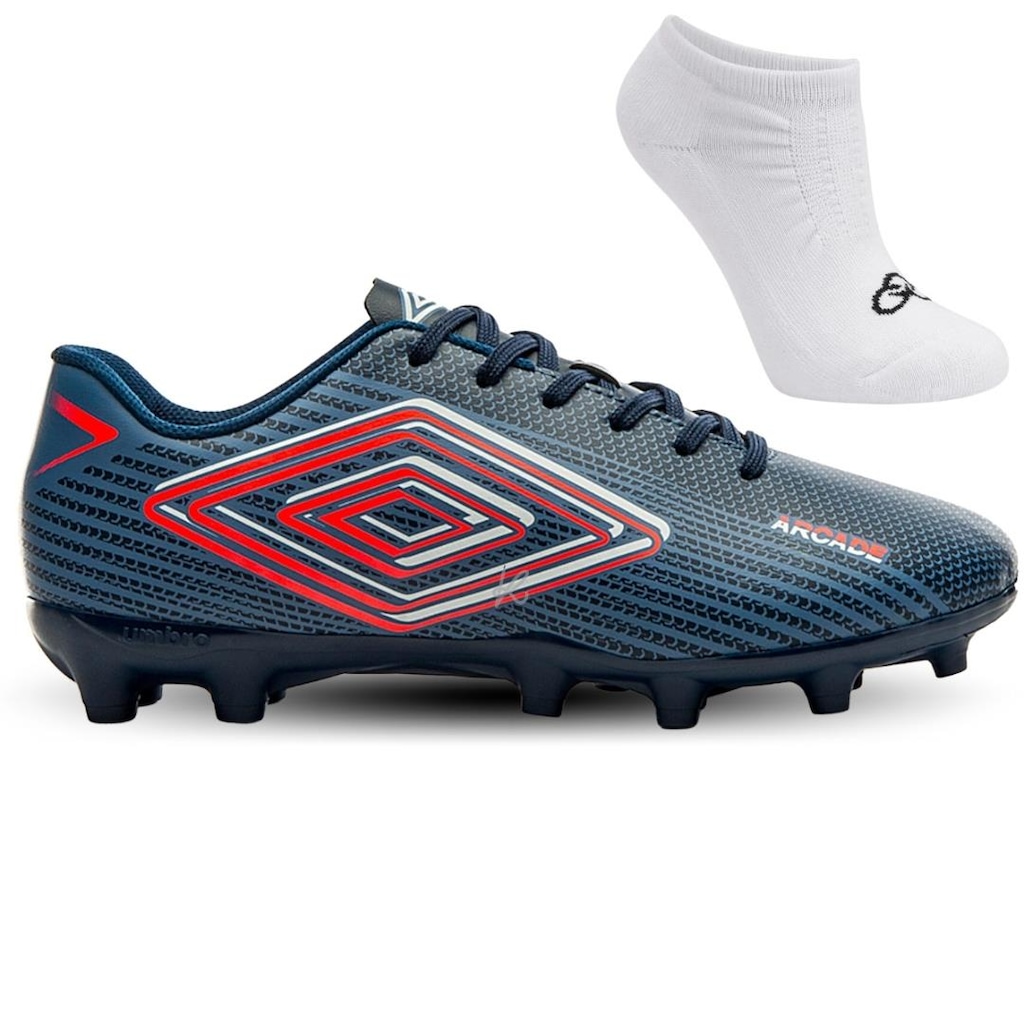 Chuteira de Campo Umbro Arcade + Meias Originais - Adulto
