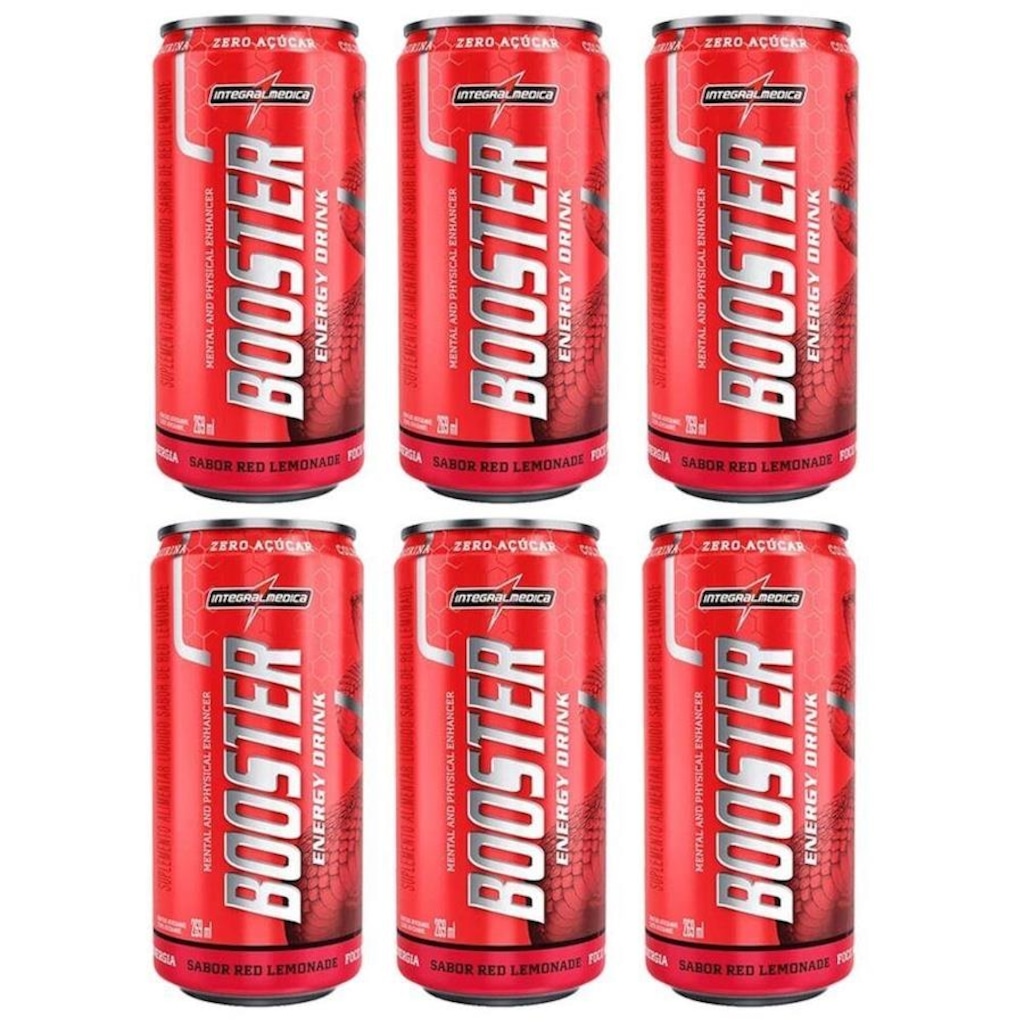 Booster Energy Drink IntegralMedica 269ml Red Lemonade 6 und - Foto 1