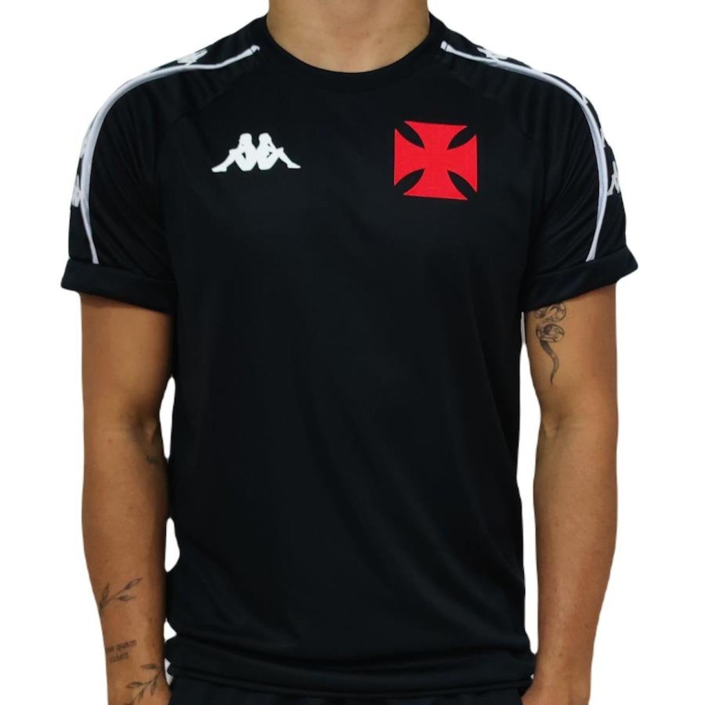 Camisa do Vasco da Gama Supporter Cruz de Malta Kappa - Masculina - Foto 1