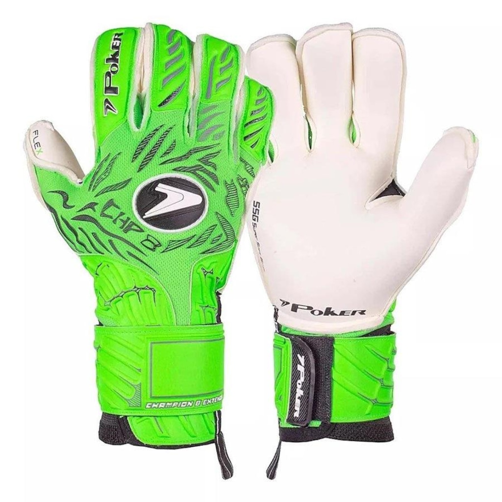 Luva de Goleiro de Campo Poker Champion 8 - Unissex