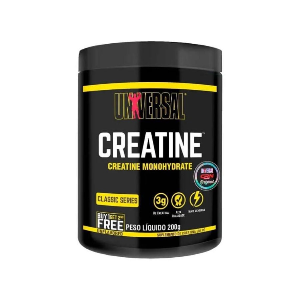 Creatina Universal Nutrition Original Importada - 200g - Foto 1