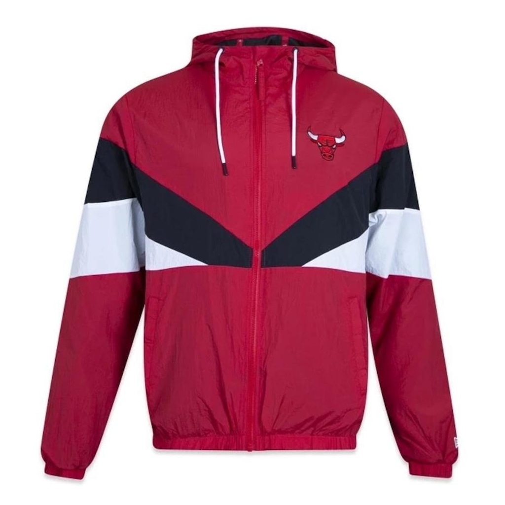 Jaqueta Corta Vento New Era Nba Chicago Bulls Core - Masculina