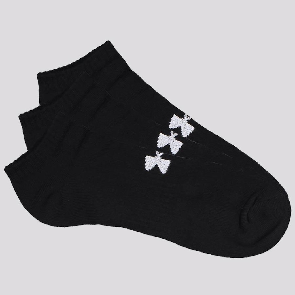 Kit de Meias Invisível Under Armour Core Cotton NS - 3 Pares - Adulto