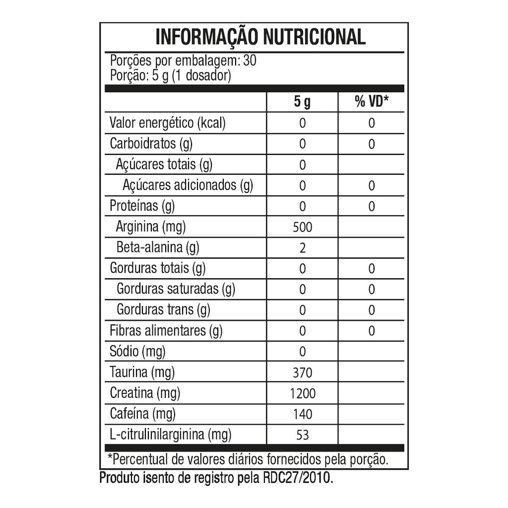 Imagem 2 do produto PRE TREINO BLAC BONE CRUSH