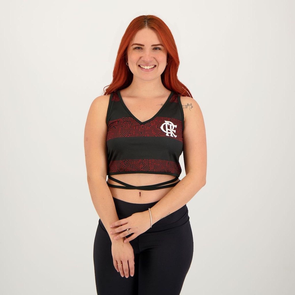 Blusa Cropped do Flamengo Intellect - Feminina - Foto 1