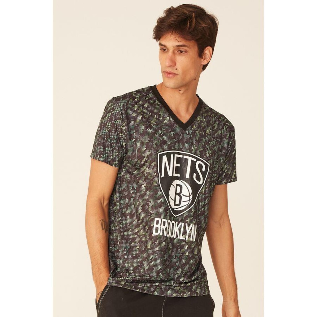 Imagem 4 do produto Camiseta NBA Especial Estampada Brooklyn Nets - Masculina