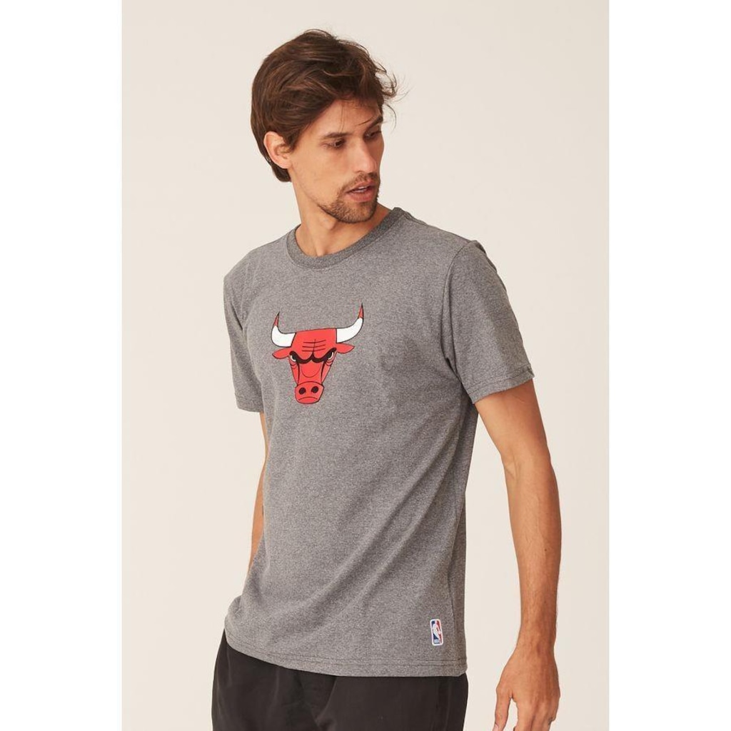 Imagem 4 do produto Camiseta NBA Estampada Vinil Chicago Bulls Casual - Masculina