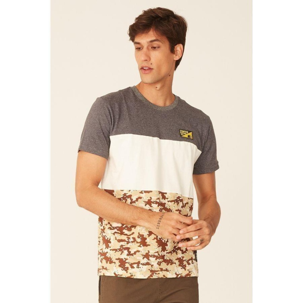 Imagem 4 do produto Camiseta Starter Especial Black Label Desert Cinza Mescla Escuro - Masculino