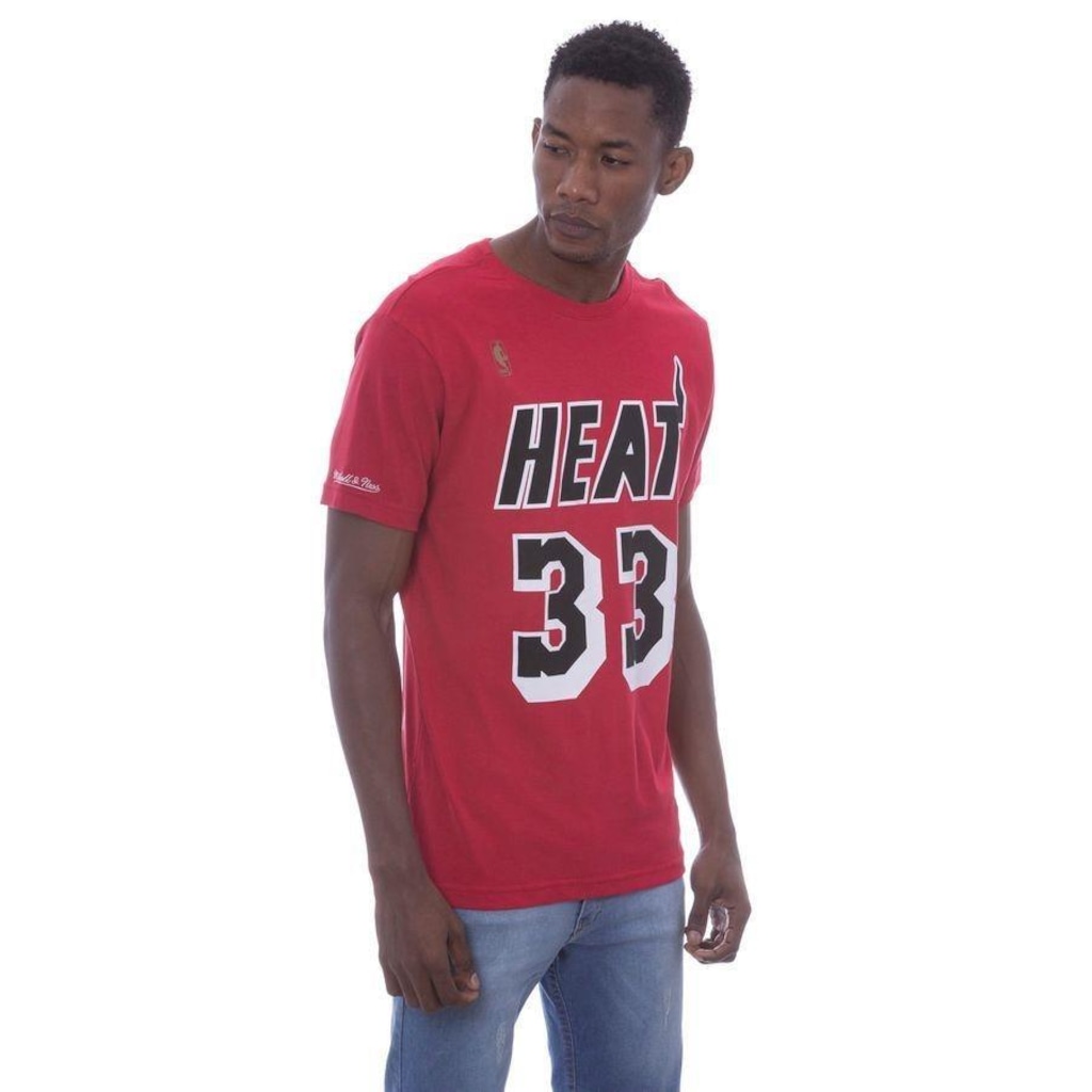 Imagem 2 do produto Camiseta Mitchell & Ness Estampada Name Number Miami Heat Alonzo Mourning - Masculina
