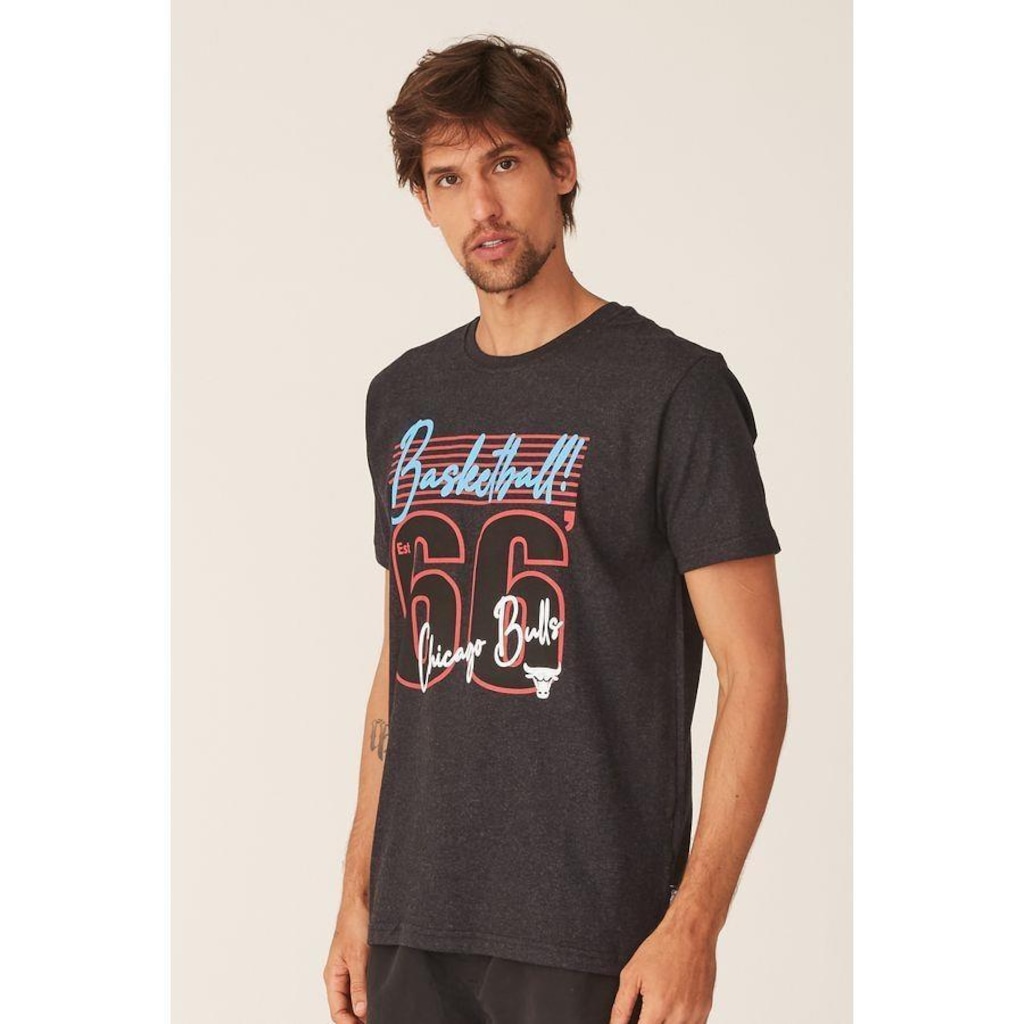 Imagem 3 do produto Camiseta NBA Estampada Chicago Bulls Casual - Masculina