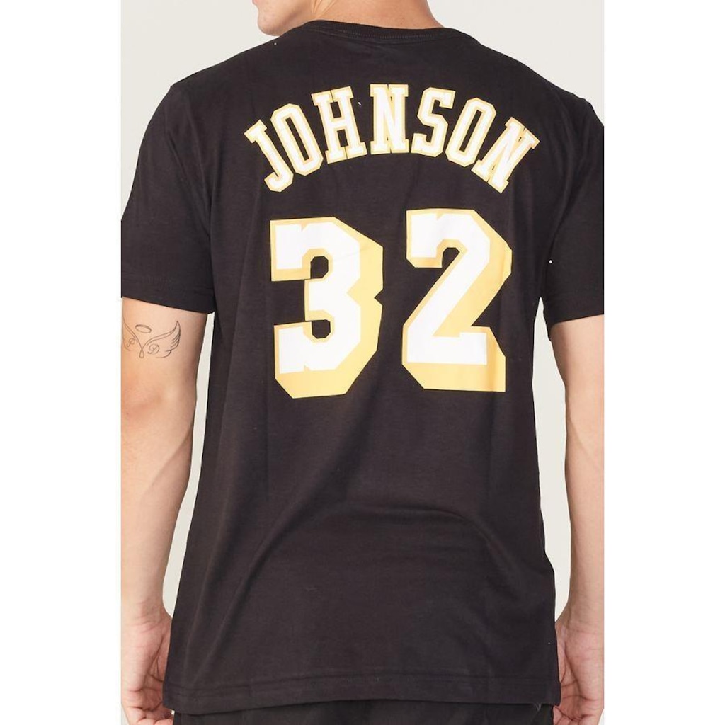 Imagem 2 do produto Camiseta Mitchell & Ness Estampada Los Angeles Lakers Magic Johnson - Masculina